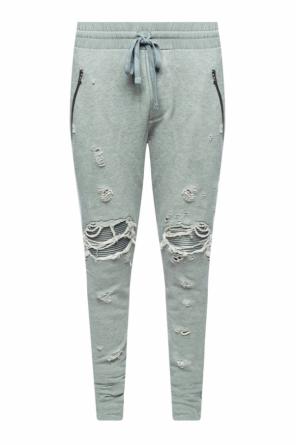 Leather-lined sweatpants, zdjęcie 1 Leather-lined sweatpants od Amiri